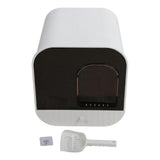 Enclosed Cat Litter Box Odor Control Large Hooded Kitten Litter Tray Drawer Type Cat Toilet with Litter Scoop White