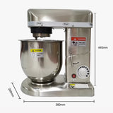 5/ 7/ 10L Electric Kitchen Stand Food Dough Processor Stainless Steel Mixer Egg Beater Blender Baking Cream hine