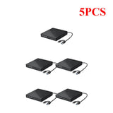 5pcs 12.7mm SATA External Case DVD CD-ROM Player 5Gbps USB3.0 Type-C Optical Drive Enclosure Box for Laptop Notebook