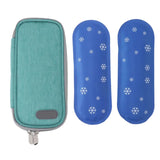Pack Insu Coog Case with 2 Ice Pac Portable Cooler Insulation Bag for Outdoor Travel