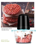 Electric Meat Grinder, Cocina Shredder, Food Chopper, Stainless Steel, Household Processor, Kitchen Tools, 2L