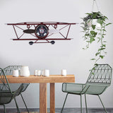 Retro Aircraft Clock, Living Room, Dining Wall, , Wall Hanging, Iron Ornamental Clock