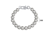 Graceful Personality Light Gray Pearl Horseshoe Bracelet For Women