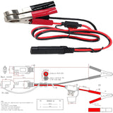 2 Pack 40CM 16AWG Battery Alligator Clips to SAE Quick Release Adapter Connectors Extension Charging Cable Built-in 10A Fuse