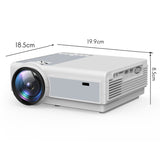 Retail 1080P Projector 12000LM Home Theater Video Projector With Wifi+BT For HD, USB, VGA, AV, IOS And Android Phone