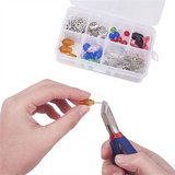 1Set 3Pcs Sets Carbon Steel Side Cutting Round/Bent/Long Chain Nose Pliers DIY Making Jewelry Tool