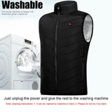 Electric Jackets 2 Areas Body Warmer Clothes USB Heated Vest Washable Winter Heating Jacket For Camping M-4XL