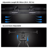 Adjustable Retractable Carp Rod Holder Foldable Fishing Pole Pod Stand with Carry Case