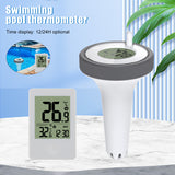 ating Swimming Wireless Pool Thermometer with Indoor Temperature Monitor Clock for Pond Hot Tub Aquarium