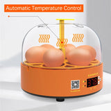 6/9/12 Eggs Fully Automatic Turning Incubator - Digital Temp Control for Farm Animals. Ideal Hatchery Brooder.