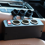 3 Socket Cigarette Lighter Splitter 12V Power Outlet Adapter with LED On/Off Switches for Car Rv Truck Marine Boat