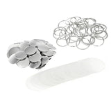 100PCS 58mm Portable Pocket Mini Tinplate Mirrors - DIY Parts for Badge Button Maker. Press Machine Making Supplies