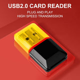 TF Practical Portable Multifunctional Durable High Speed USB 2.0 Memory Card Reader Adapter
