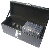 N PCGS ANACS Certified Coin Holders Slabs Storage Box Case Faux Leather For Coins Boxes