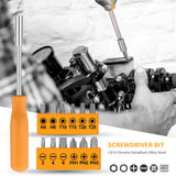 24Pcs Household Repair Kit Multi-Purpose Home Hand Tool Storage Case Durable Hammer and Allen Key Set with