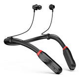 Neck-Style Magnetic Bluetooth 5.1 Headset Wireless Sports Earphone Hanging Neck In-ear Headphone with Anti-wind Noise Reduction