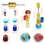 31 PCS Remover Installer Set High/Low-Pressure Quick Removal Tool with R134A Vae Core