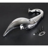 New Cnc Metal 71CC Engine Exhaust Pipe Kit For 1/5 Rofun LT LOSI 5IVE-T Truck Spare Toys Parts Rc Car Accessories
