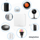 Tuya ZigBee Mini Temperature Humidity Sensor Smart Remote Monitor Works with Gateway Alexa Google Home Voice App Control