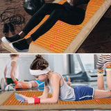 New Treatment Mattress - Far Infrared Back Massage Instrument. Tourmaline, Amethyst, Jade Body Insulation Pad for Relaxation and Pain Relief
