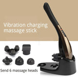 6 Head Wireless Electric Vibration Massage Hammer Shoulder Waist Body Massager Pain Relief Charge Health Care Instrument