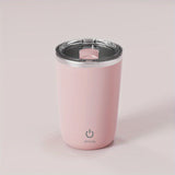 1pc Rechargeable Stainless Steel Automatic Stirring Cup for Coffee, Milk, and Tea