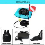 2024 New Portable Electric Ventilator Snorkels Scuba Diving and Snorkeg Underwater rescue fishing