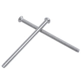 M2.5 x 40mm 304 Stainless Steel Round Head Screws Bolt 60pcs