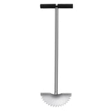 Garden Trimming Scraper Half Moon Shape T-Grip Handle Sharp Serrated Lawn Trimming Scraper With Handle Lawn Edger