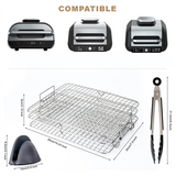 for Ninja Foodi Grill XL Fryer, Multi-Layer Dehydrator Toast Rack Air Fryer Accessories