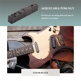 Adjustable Pom Nut Slotted for 5 Strings Replacement Parts Black