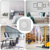 CO2 Meter PM2.5 Formaldehyde TVOC CO2 Temperature Humidity Detector Smart For Home Office WiFi Air Quality Monitor 6-in-1