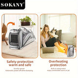 1pc, 2000W Portable Space Heater With Adjustable Thermostat With Overheat Protection & Tip-Over Protection Personal Mini Heater Overheat Protection And Safety Cut-Off For The Home And Office, Room Decor Back To School Supplies Winter Essential