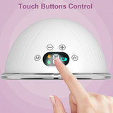 Wearable Portable Hands Free Electric Breast Pump 3 Modes 9 Suction Level LED Screen Touch Control Button Low Noise