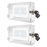 1 Set Universal Thermostat Lock Box With Key Clear Thermostat Cover For Thermostat On Wall Clear Thermostat Lock Box