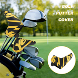 Club Blade Putter Cover Headcover with PU Leather Closure,Yes Printed Patterned Golf Accessories