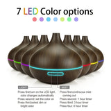 1pc 19.36oz/550ML Ultrasonic Electric Aroma Diffuser with Remote Control, Essential Oil Diffuser, Air Humidifier