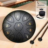 8 Inch 11 Notes Hand Pan Drum in F Key - Percussion Instrument for Entertainment, Meditation, Yoga, Zen Gifts