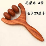 Mahogany rosewood wenge fragrant wood hand push waist neck back acupoint massage roller home massager