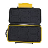 Multi-grid Water-Resistant Memory Card Case Anti-Shock Saving Deposit Card Box Large Capacity Portable for ID Credit Card Holder