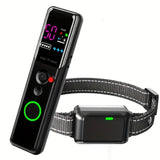 500m Electric Dog Training Detachable Bark Rechargeable Anti Barking Shock Vibration Reflective Collar for All Dogs Pet