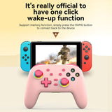 Wireless Controller 3-mode Connection Wireless Games Handle One Click Wake-up Bluetooth-compatible for PS4/Switch/PC/Computer