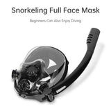 Underwater Snorkeg Full Face Children Swimming Mask Set Scuba Diving Respirator Masks Anti Fog Safe Breathing for Kids Adult