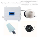 Gsm900mhz dcs1800mhz 2100mhz cross border three networks 2g3g4g mobile phone signal amplifier extender repeater