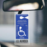 Disabled Protective Cover Parking Permit Storage Organizer Handicap Placard Holder for Auto