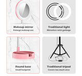 Circle Fill Light Dimmable Round Lamp 6" LED Selfie Ring Light Tripod Trepied Makeup Photography RingLight Phone Stand Holder