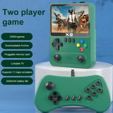 X9 Retro Handheld Console Dual 3D Joystick 3.5in IPS Screen Mini Video Game Players 10000+ Games with 32G Card for PSP
