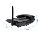 Cordless Desktop Telephone Support GSM 850/900/1800/1900MHZ Dual SIM Card 2G Fixed Wireless Phone W/Antenna Radio Clock