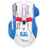 Tri-mode 2.4G USB Bluetooth Wireless Gamimg Mouse 12 keys RGB Game Wired Meche Mice for Windows IOS Home Office Laptop PC Gamer