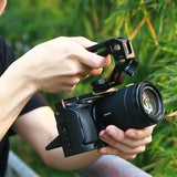 Top Handle Hand Grip Handgrip Arri Locating Screw Monitor Mic Rig Cold Shoe for UURig DSLR Camera